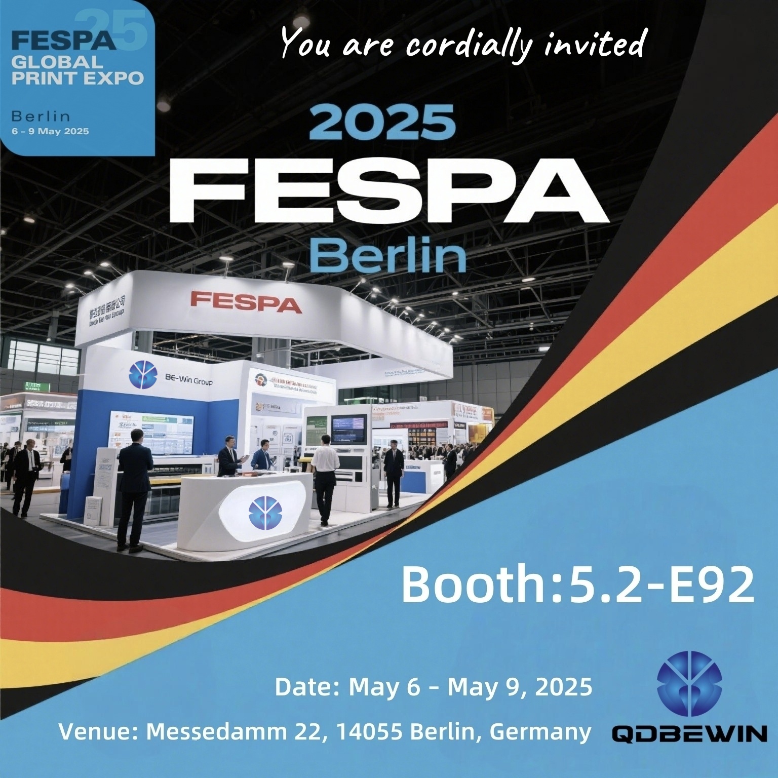 Kingdao FESPA 2025 बर्लिन-बूथ 5.2-E92 येथे शोकेस करण्यासाठी विजय